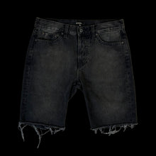 Load image into Gallery viewer, yeezy season 6 cut off black denim shorts
