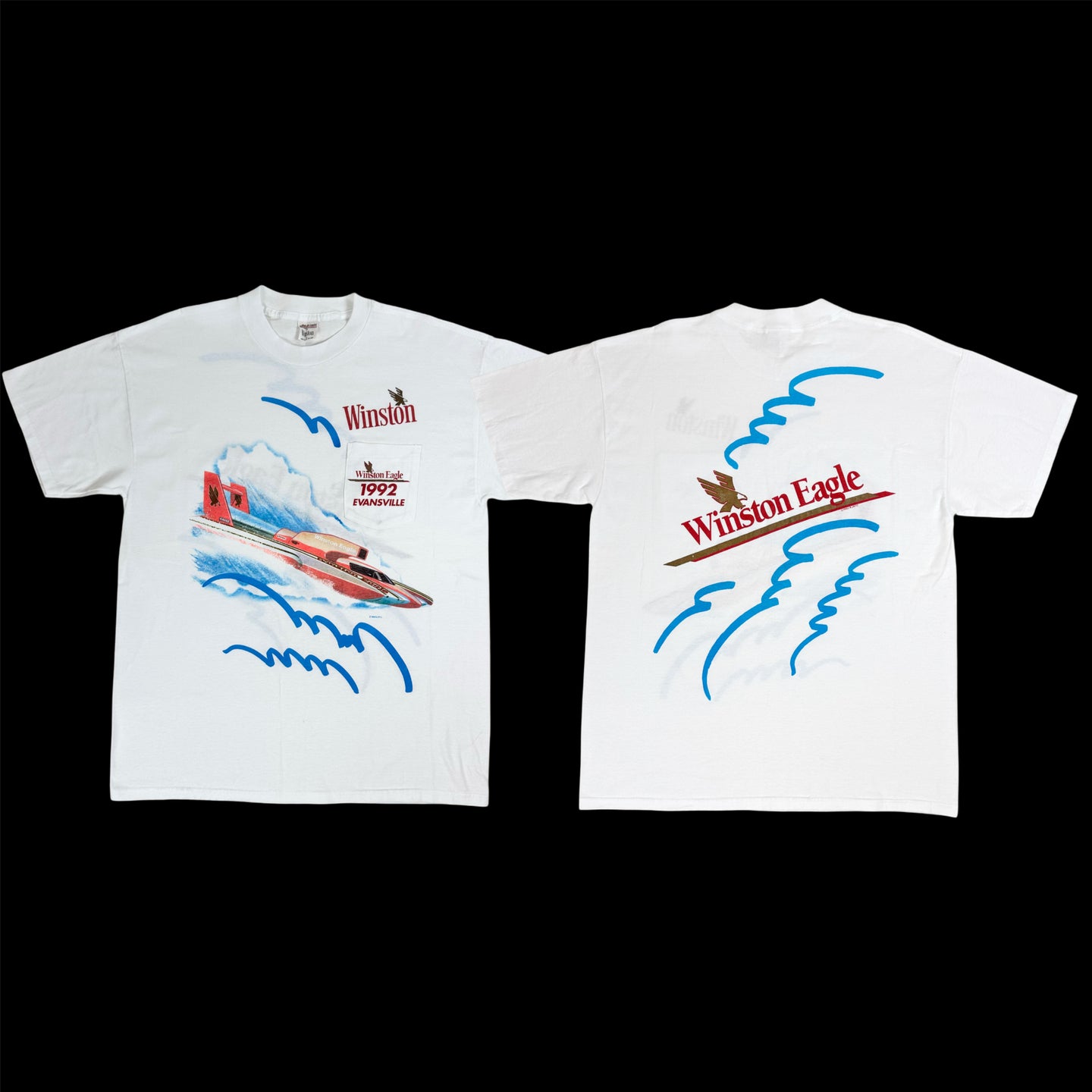 1992 winston evansville speedboat tee