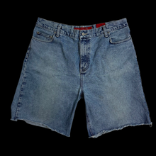 Load image into Gallery viewer, 2000s quiksilver quickjean jorts blue
