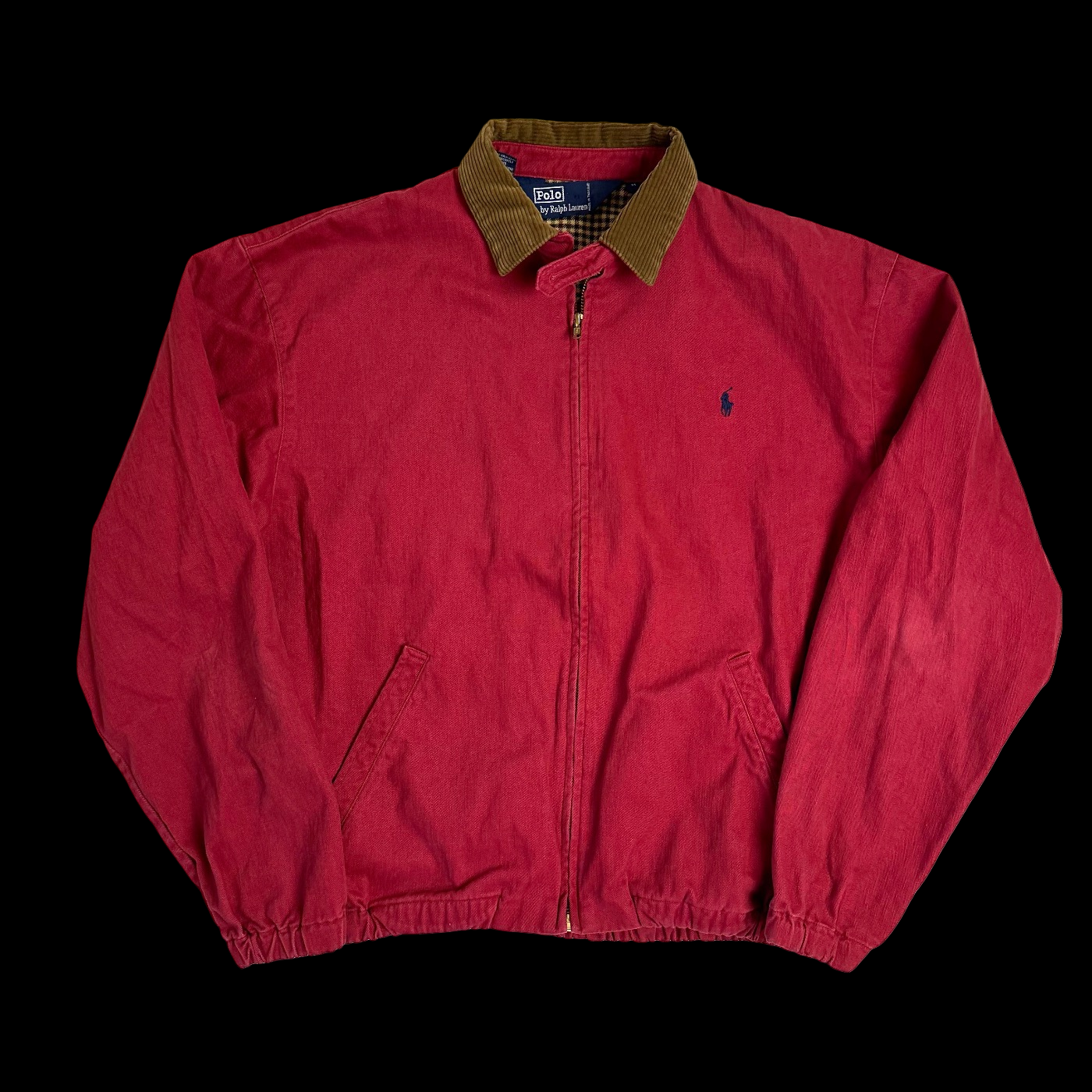 vintage ralph lauren corduroy collar harrington jacket – change