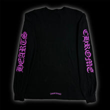 Load image into Gallery viewer, 2020s chrome hearts purple spellout sleeves collar logo l/s

