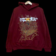 Load image into Gallery viewer, 2022 spider star logo hoodie wine
