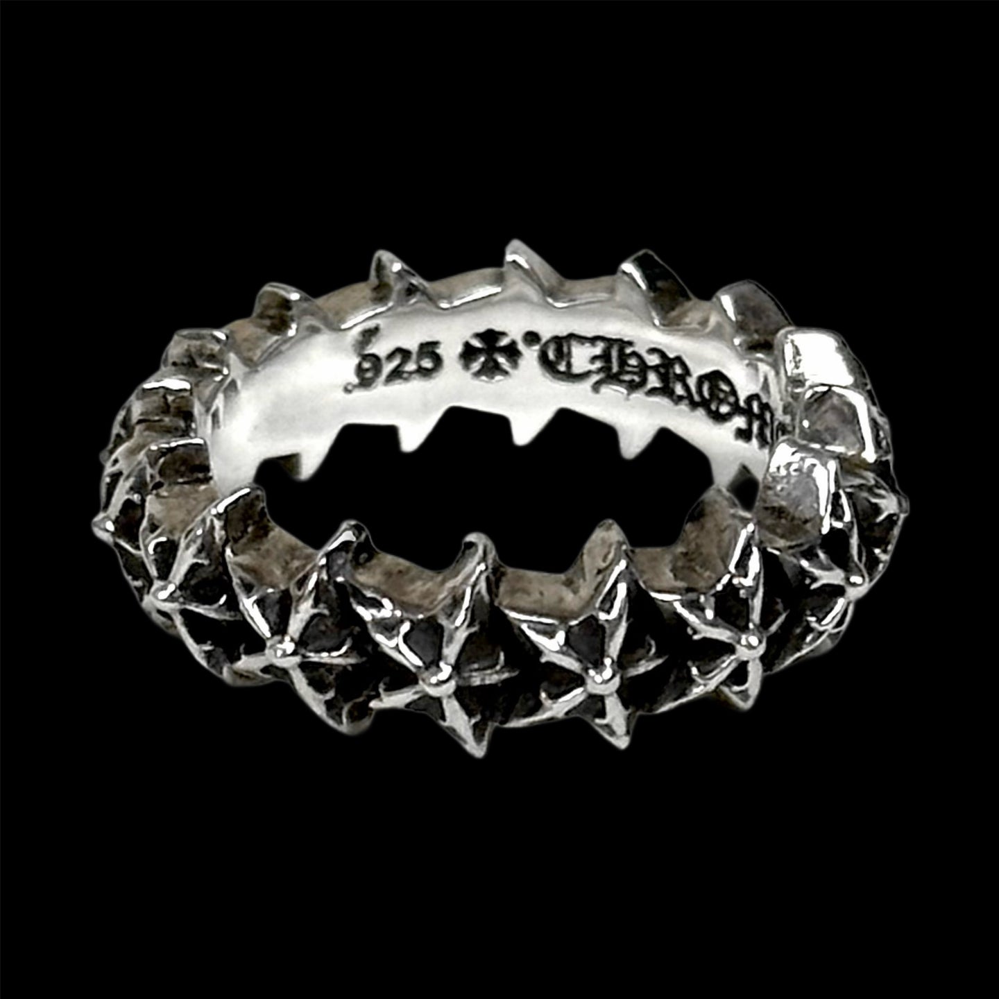 chrome hearts star band ring