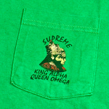Load image into Gallery viewer, 2015 supreme king alpha pocket tee green

