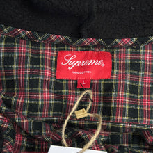 Load image into Gallery viewer, 2014 supreme multi plaid hooded flannel black
