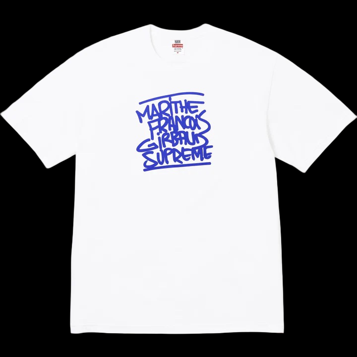 2025 supreme // girbaud tee white