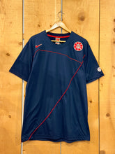 Load image into Gallery viewer, vintage nike u of a basketball piped paneled tee

