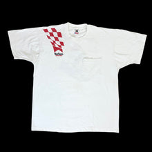 Load image into Gallery viewer, 90s marlboro racing team red checker shoulder tee
