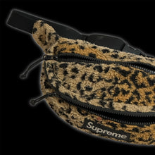 Load image into Gallery viewer, 2017 supreme leopard fleece waist bag
