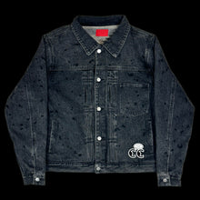 Load image into Gallery viewer, 2023 fugazi chain splatter denim jacket
