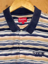 Load image into Gallery viewer, 2019 supreme textured knit polo navy
