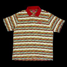 Load image into Gallery viewer, 2019 supreme textured stripe woven polo red
