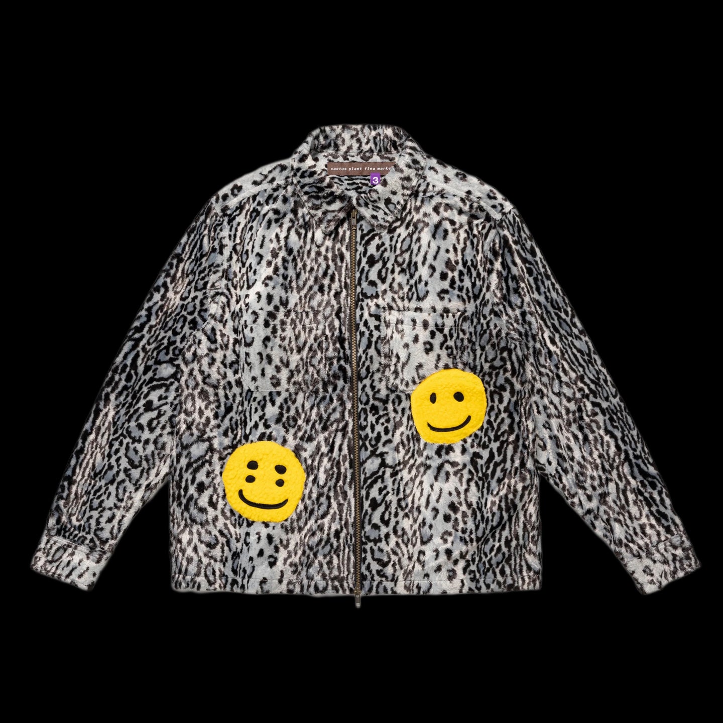 2023 cpfm grey leopard zip jacket