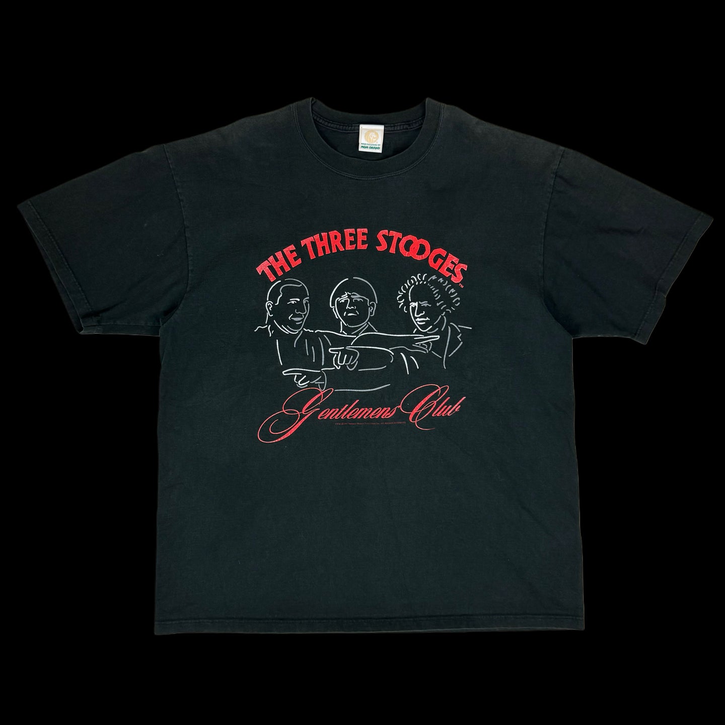 1990s mgm the three stooges gentlemens club tee