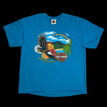 Load image into Gallery viewer, 2005 harley a ride in paradise hawaii tee blue
