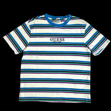 Load image into Gallery viewer, guess multi stripe emb collar logo tee
