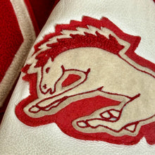 Load image into Gallery viewer, 1989 brophy broncos letterman jacket

