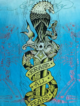Load image into Gallery viewer, 2000s ed hardy erase all fears aop tee
