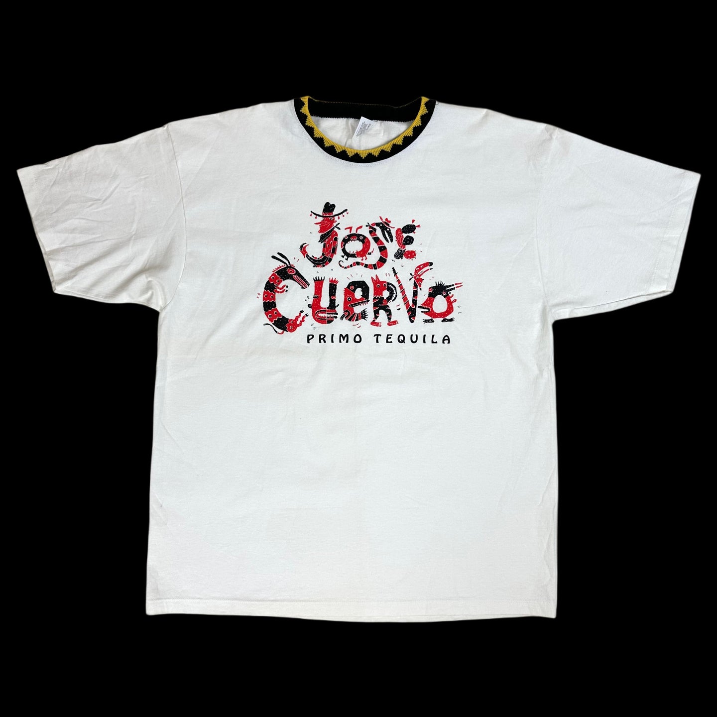 90s jose cuervo primo tequila contrast collar tee