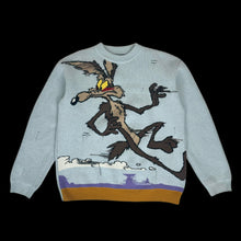 Load image into Gallery viewer, 2018 calvin klein // raf simons looney tunes distressed knit sweater
