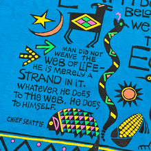 Load image into Gallery viewer, 90s vintage we belong to the earth chief seattle tee
