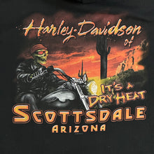 Load image into Gallery viewer, harley davidson scottsdale dry heat zip up hoodie orange hood
