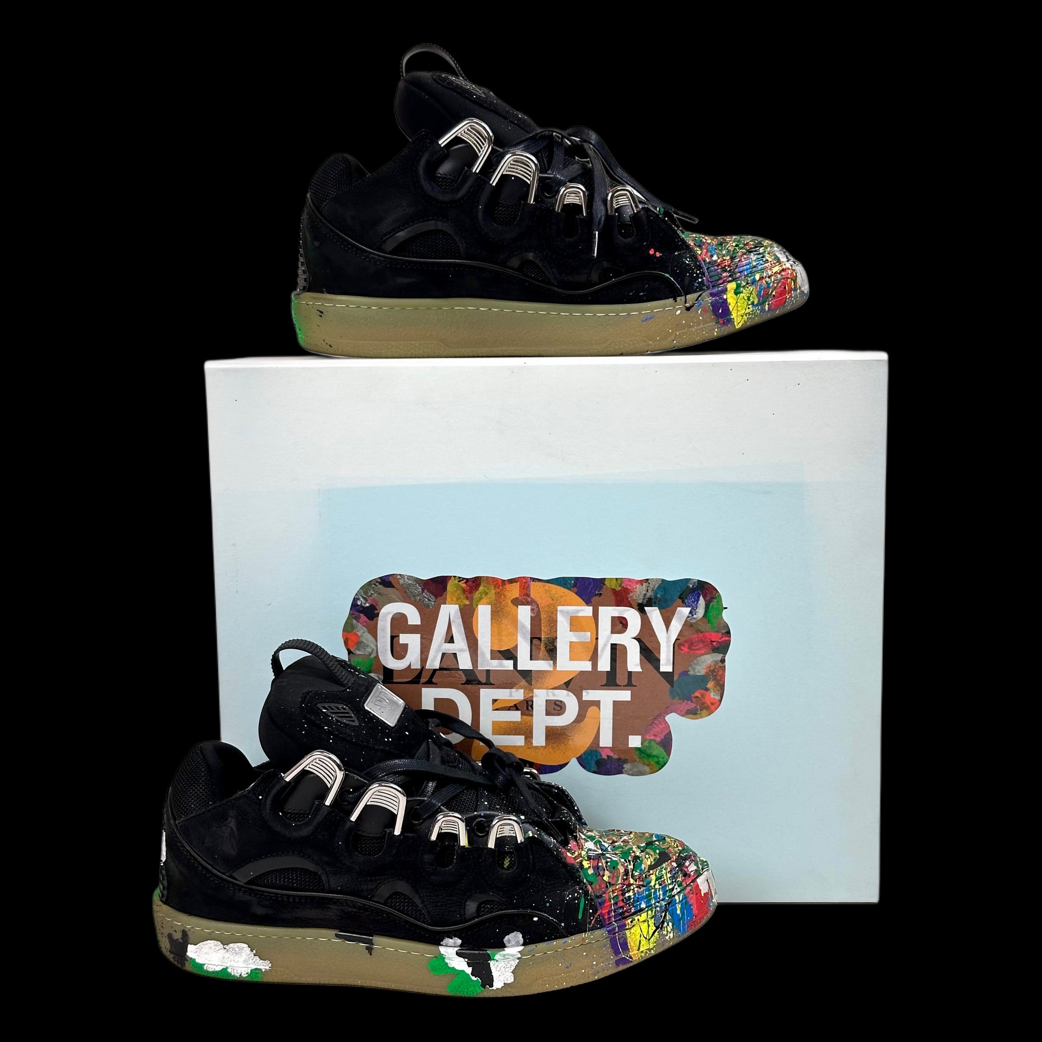 gallery dept // lanvin curb sneakers black – change clothes