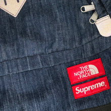 Load image into Gallery viewer, 2015 supreme // north face denim daypack backpack

