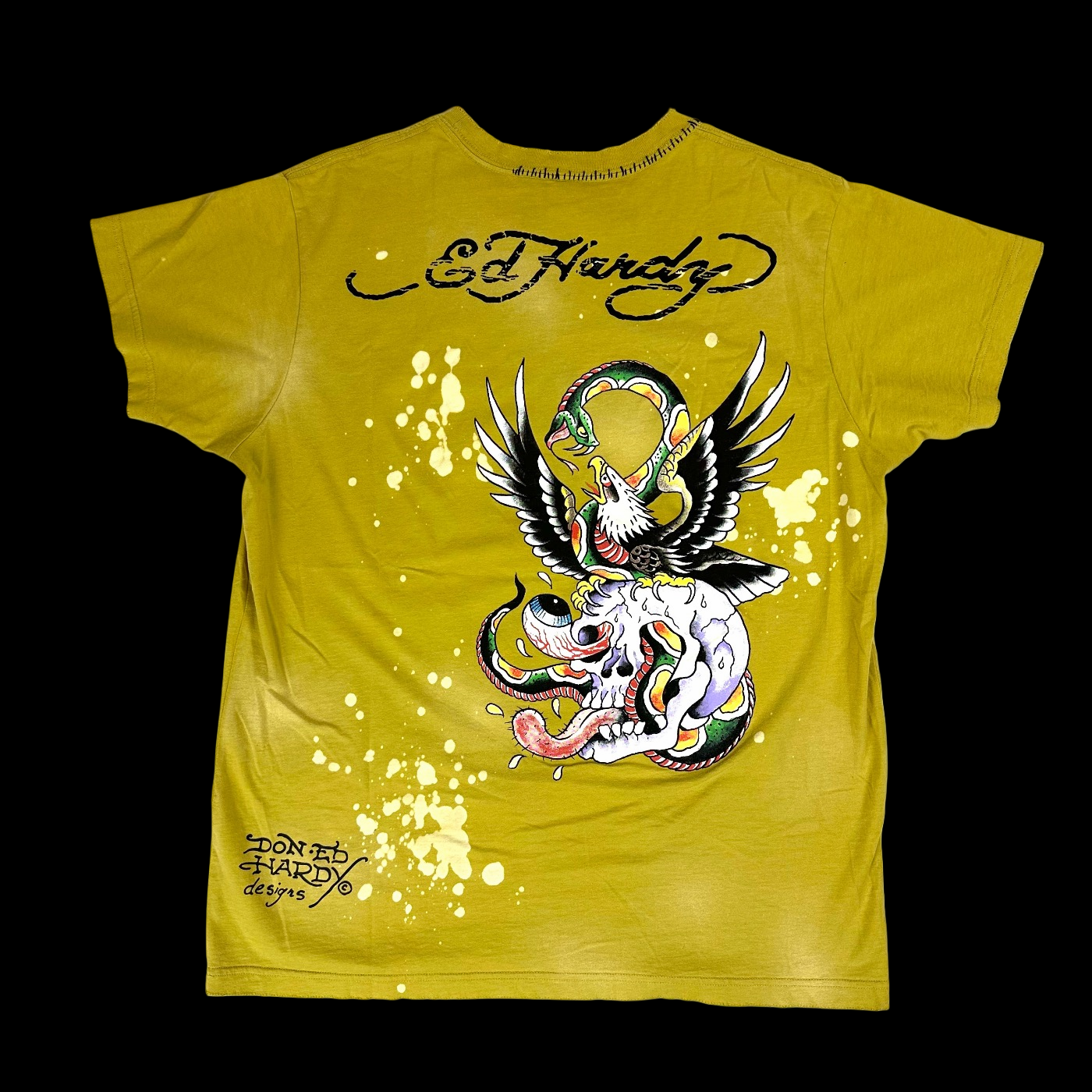 2000s ed hardy bulldog tee
