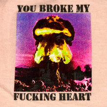 Load image into Gallery viewer, 2015 supreme you broke my heart tee pink
