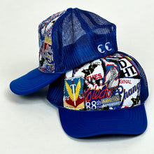 Load image into Gallery viewer, cc buckin patchwork trucker hat by crusty wizard
