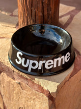 Load image into Gallery viewer, 2011 supreme ceramic dog bowl black
