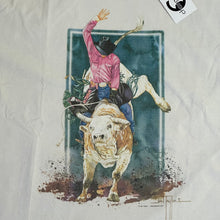 Load image into Gallery viewer, vintage jan taylor bucking bull cowboy tee
