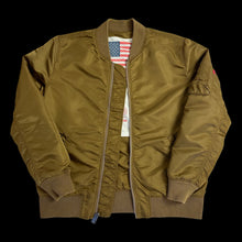 Load image into Gallery viewer, 2014 supreme blood chit reversible ma-1 satin bomber jacket
