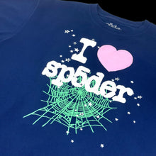 Load image into Gallery viewer, spider souvenir tee navy
