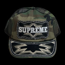 Load image into Gallery viewer, 2026 supreme western embroidered trucker hat
