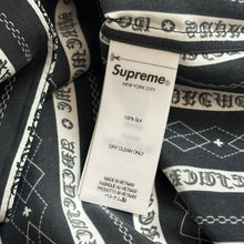 Load image into Gallery viewer, 2026 supreme old english stripe silk button up
