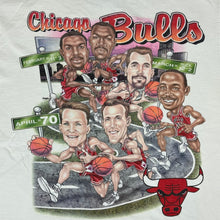 Load image into Gallery viewer, 1996 chicago bulls caricature 70 wins tee
