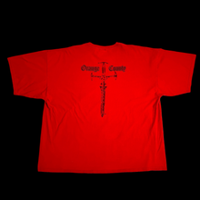 Load image into Gallery viewer, 2000s orange county choppers sword tee red
