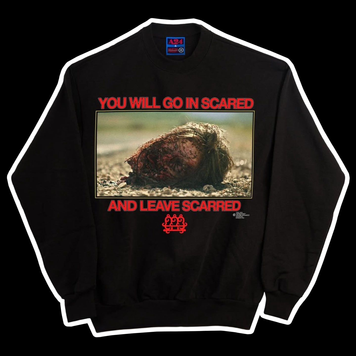 2021 online ceramics // a24 hereditary leave scared crewneck