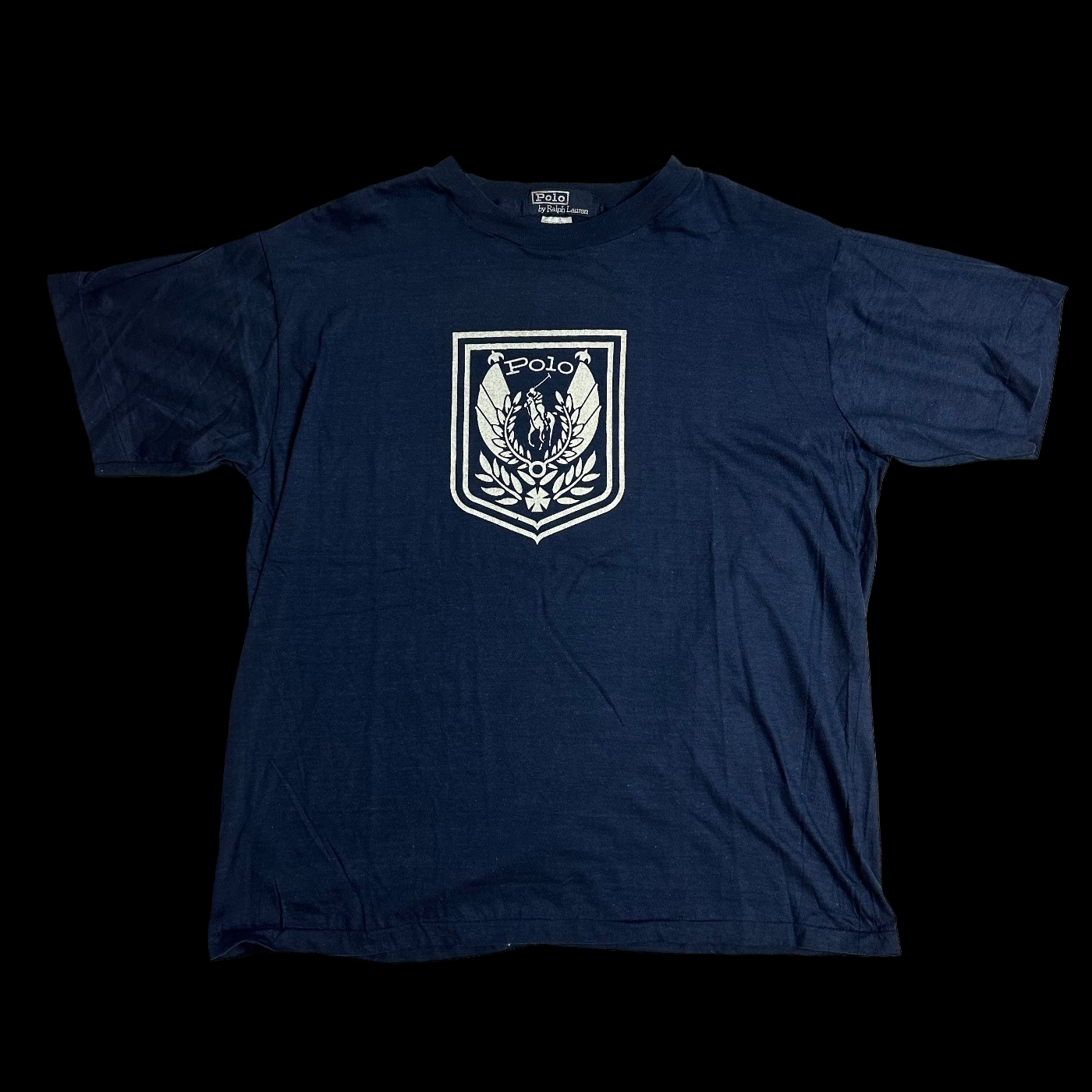 90s polo ralph lauren crest tee navy – change clothes