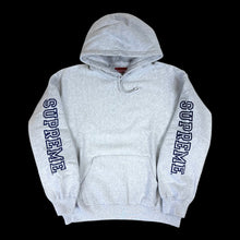 Load image into Gallery viewer, 2024 supreme collegiate sleeve hoodie ash grey
