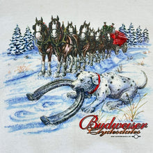 Load image into Gallery viewer, 1997 budweiser clydesdales dalmatian sweatshirt
