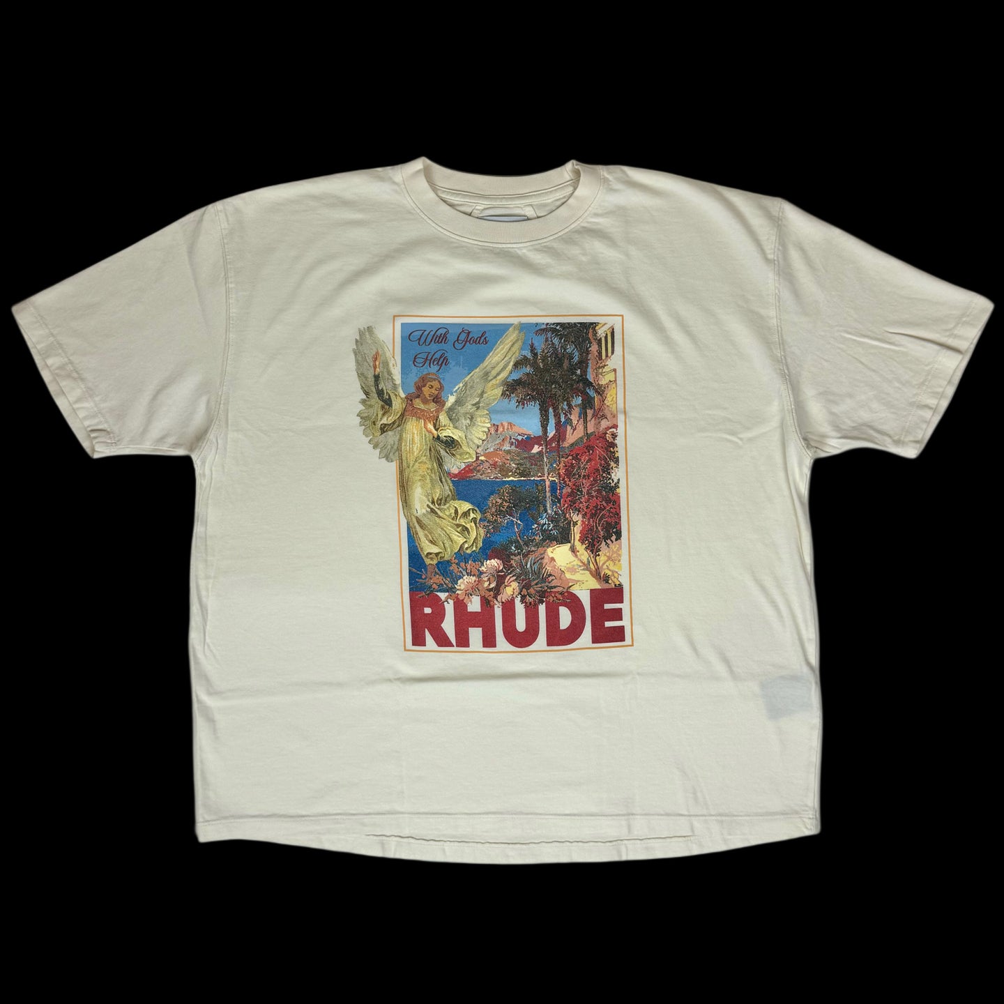 rhude angel tee