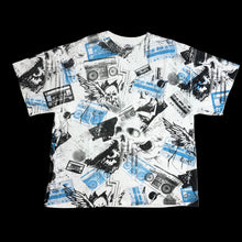 Load image into Gallery viewer, y2k skulls &amp; stereos aop tee
