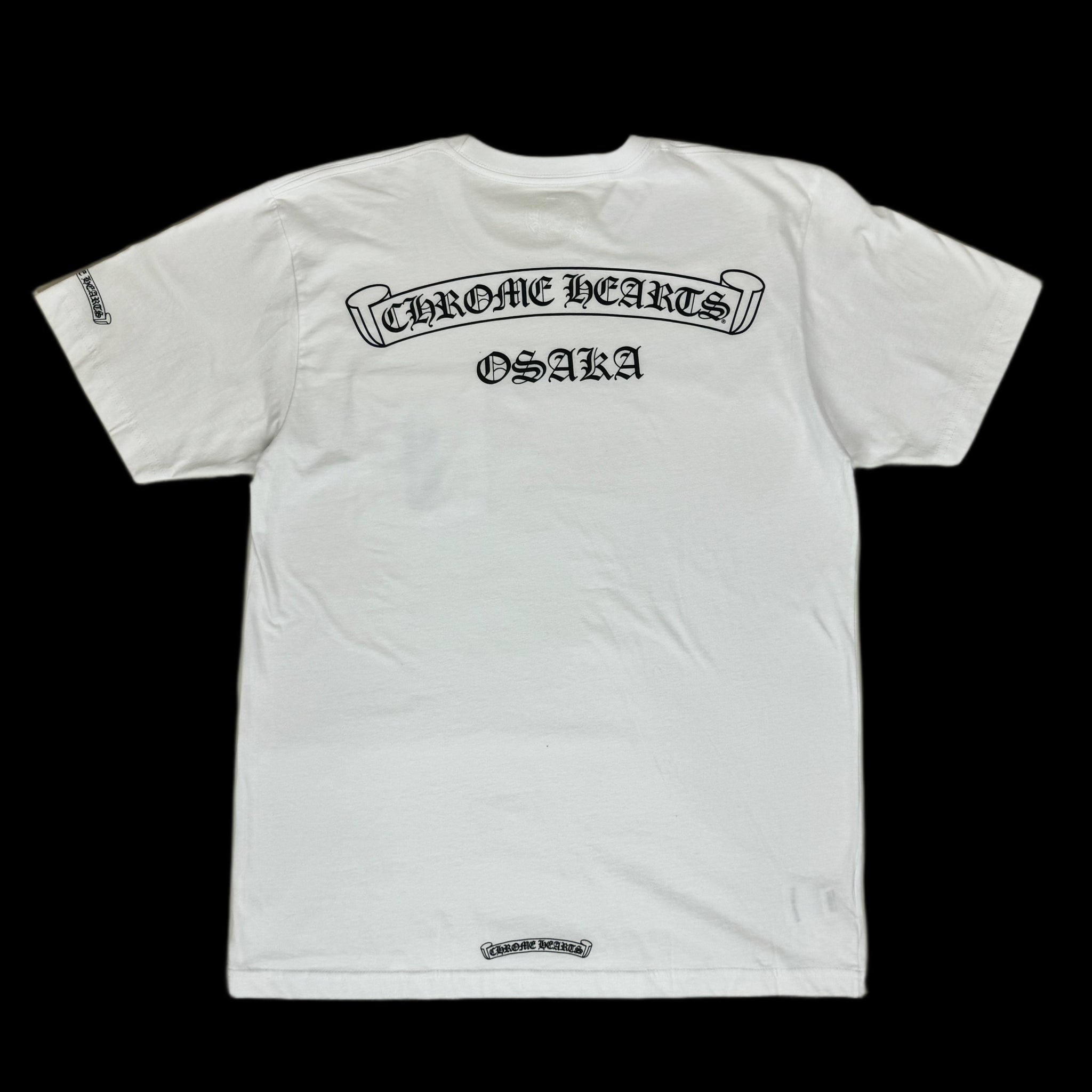 CHROME HEARTS ホワイト Tシャツ chrome hearts osaka exclusive scroll logo tee white – change clothes