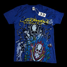 Load image into Gallery viewer, 2000s ed hardy skulls &amp; roses aop tee
