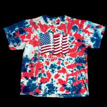 Load image into Gallery viewer, 2000 old glory american flag tie dye tee
