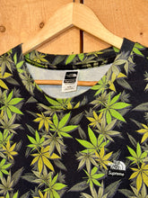 Load image into Gallery viewer, 2023 supreme // north face weed leaf allover print tee
