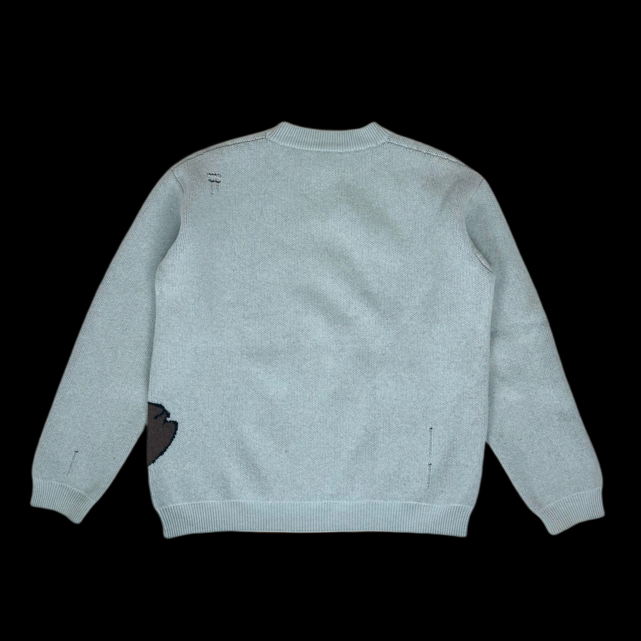 2018 calvin klein // raf simons looney tunes distressed knit